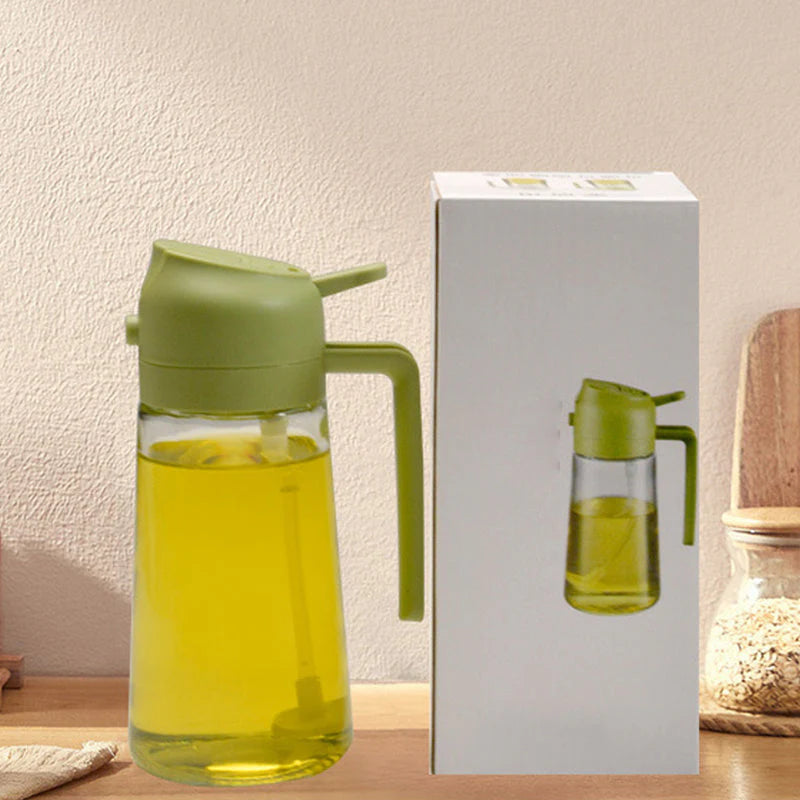 Flip & Mist 2 in 1 Glass Oil Dispenser - Spray and Drizzle