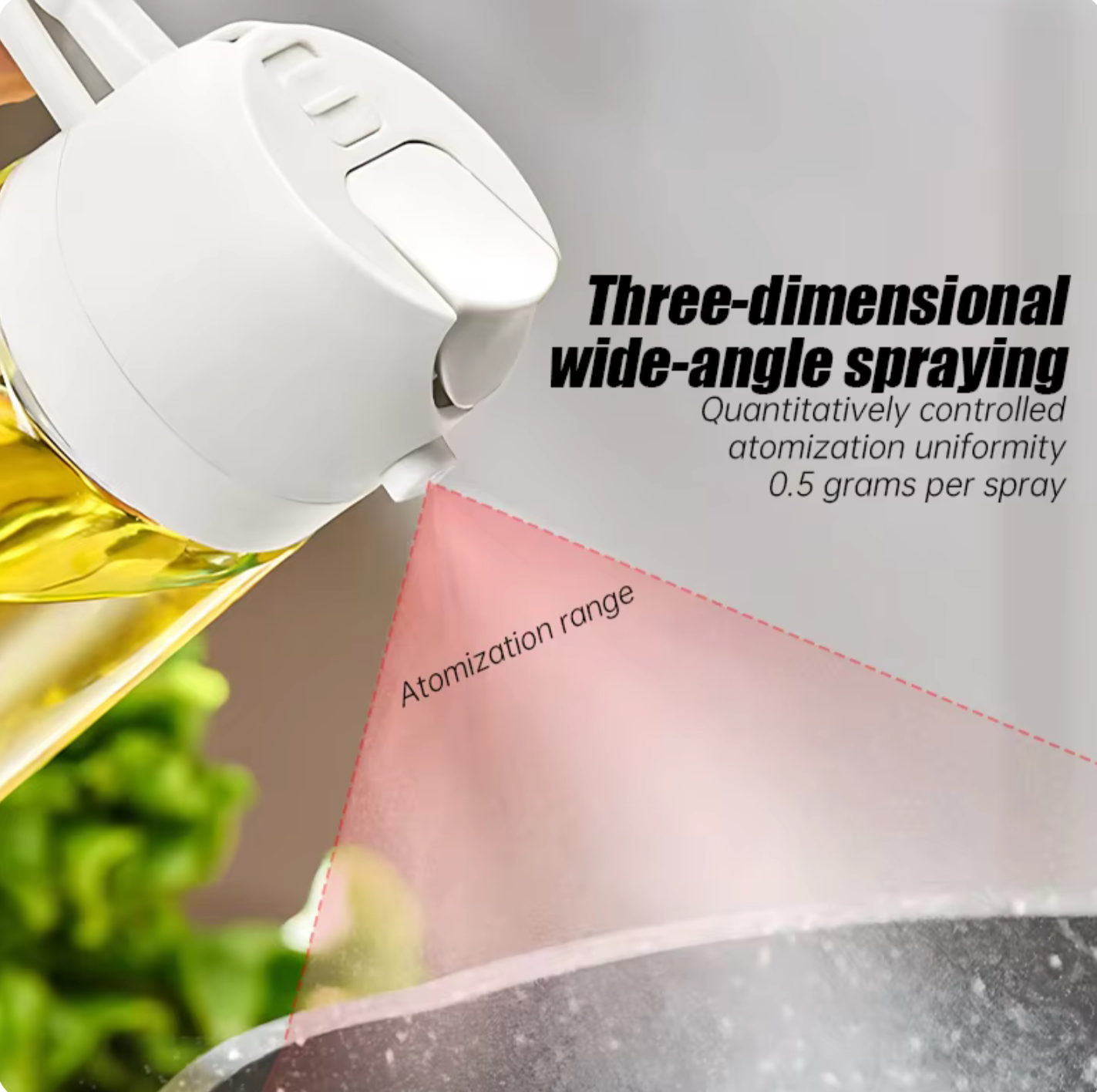 Flip & Mist 2 in 1 Glass Oil Dispenser - Spray and Drizzle