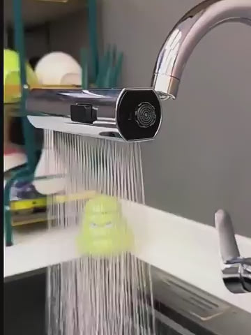 360° Waterfall Swivel Faucet with Splash proof Spray