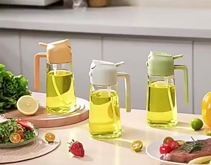 Flip & Mist 2 in 1 Glass Oil Dispenser - Spray and Drizzle